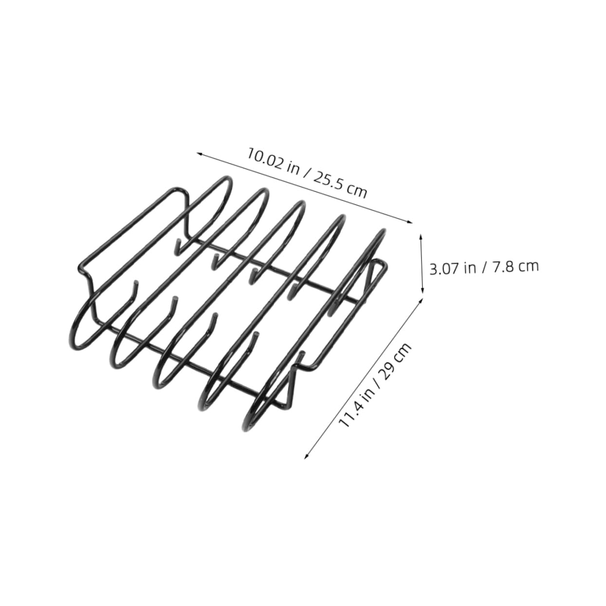 BESTonZON Costole Arrosto Inossidabile Rastrelliera per Barbecue Portatile per Grigliate