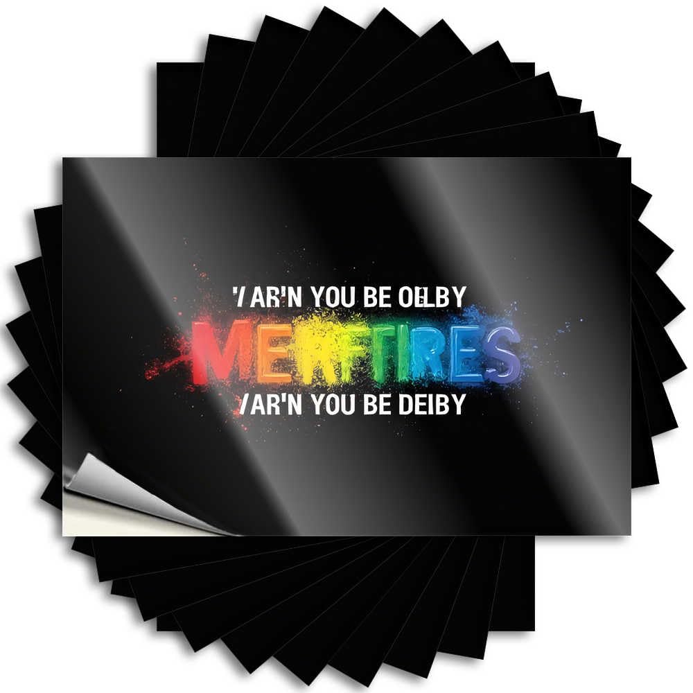 Emo Sticker - Western Bathroom Autumn Door Rainbow Merfires: A Colorful Celebration(8X12CM)