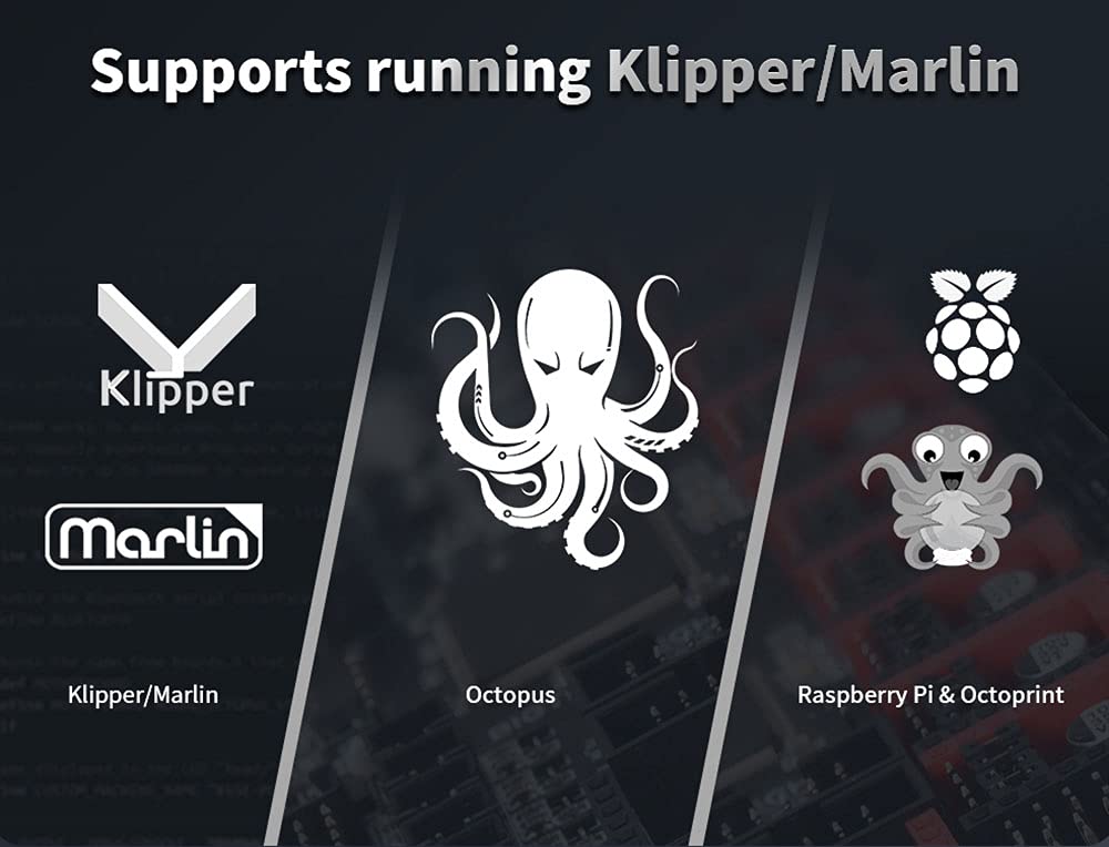 BIGTREETECH Octopus V1.1 para CR10 Ender 3 Placa de control de impresora 3D Actualización de placa base Spider Marlin 2.0 Klipper Soporte TMC2209 TMC2208 TMC2130, TFT35 E3 V3.0 TFT35 V3.0 12864LCD ect