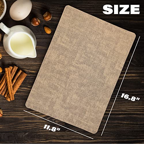 Myhomebody Faux Leather Heat Resistant Placemats, 4Pcs, 16.8" X 11.8" Washable Placemats For Dining Table And Kitchen Decor | Wipeable Place Mats As Table Mat | Latte Placemats Set Of 4 #TOP1