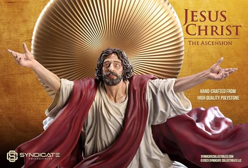 Estatua de Jesús Ascendiendo 11 pulgadas Polystone miniatura 7