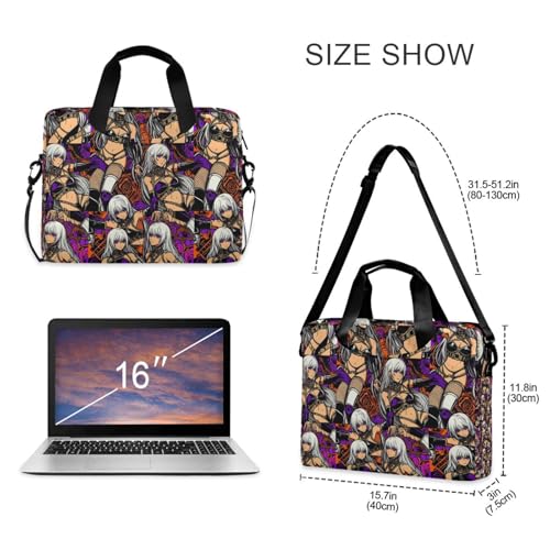 Funda portatil con asas y strap para laptop 15.6 pulgadas miniatura 5