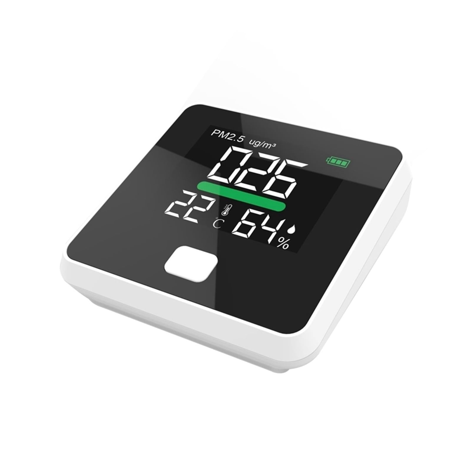 Monitor della qualità dell'aria, Monitor della qualità aria PM2.5 Rilevatore di gas digitale Analizzatore temperatura e umidità Sensore Analizzatori PM 2. Misuratore per casa, auto e piante