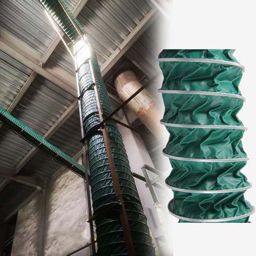 Hotte aspirante conduit d'air vert pliable anti-pliures
