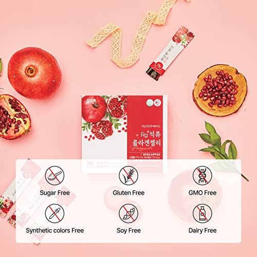 Hamchorok Rg+ Pomegranate Collagen Jelly(20Gx14Stick) / Anti-Ageing Korean-Beauty /360Da Marine Collagen +Vitamin C&E Ginseng Concentrate For Immune Support, Skin, Hair, Nail & Joint (14) #TOP6
