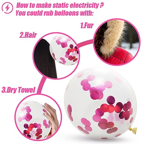 Image of Pink and White Balloons, 70-pack Pink Balloons for Birthday Wedding
