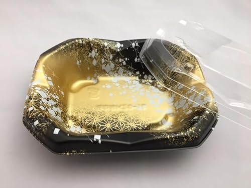 ふくろや 【セット】SD 波音丼 K20-16 箔BK-BK 浅 セット【50枚】195×155×45(蓋32)mm【レンジOK】 中央化学 丼 波音 どんぶり 容器 パック 使い捨て テイクアウト お持ち帰り 嵌合 レンジ 天丼 かつ丼 海鮮丼 業務用
