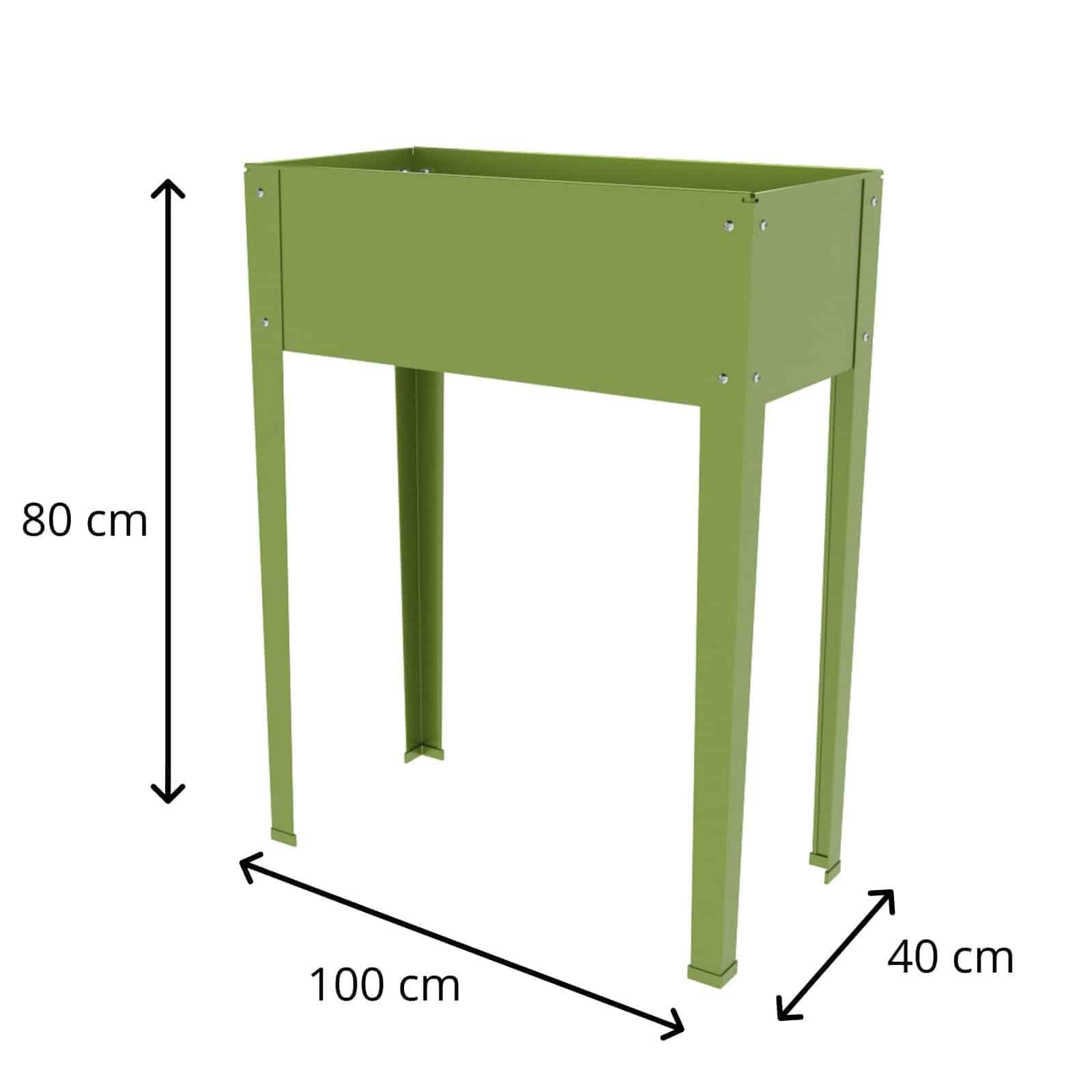 GARDIUN KIS12978 - Huerto Urbano Nature Grove IV Metal 40x100x80 cm Verde