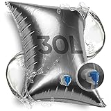 DIMENSIONE E QUANTITÀ: la tanica pieghevole per l'acqua potabile pesa solo 127g (15L), 136g (20L), 182g (30L), il che sottolinea chiaramente la sua praticità. Questa tanica con rubinetto per il rifornimento idrico di emergenza è disponibile in quantità di uno o dieci esemplari.