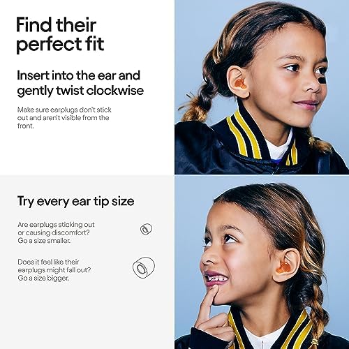 Loop Engage Kids Earplugs (6-12 yrs)  Reusable Noise Sensitivity Ear Plugs for Home, School, Playtime & Beyond | Kids Ear Plugs for Focus, Anxiety, Stress & More | 16 dB Filtered Noise Reduction