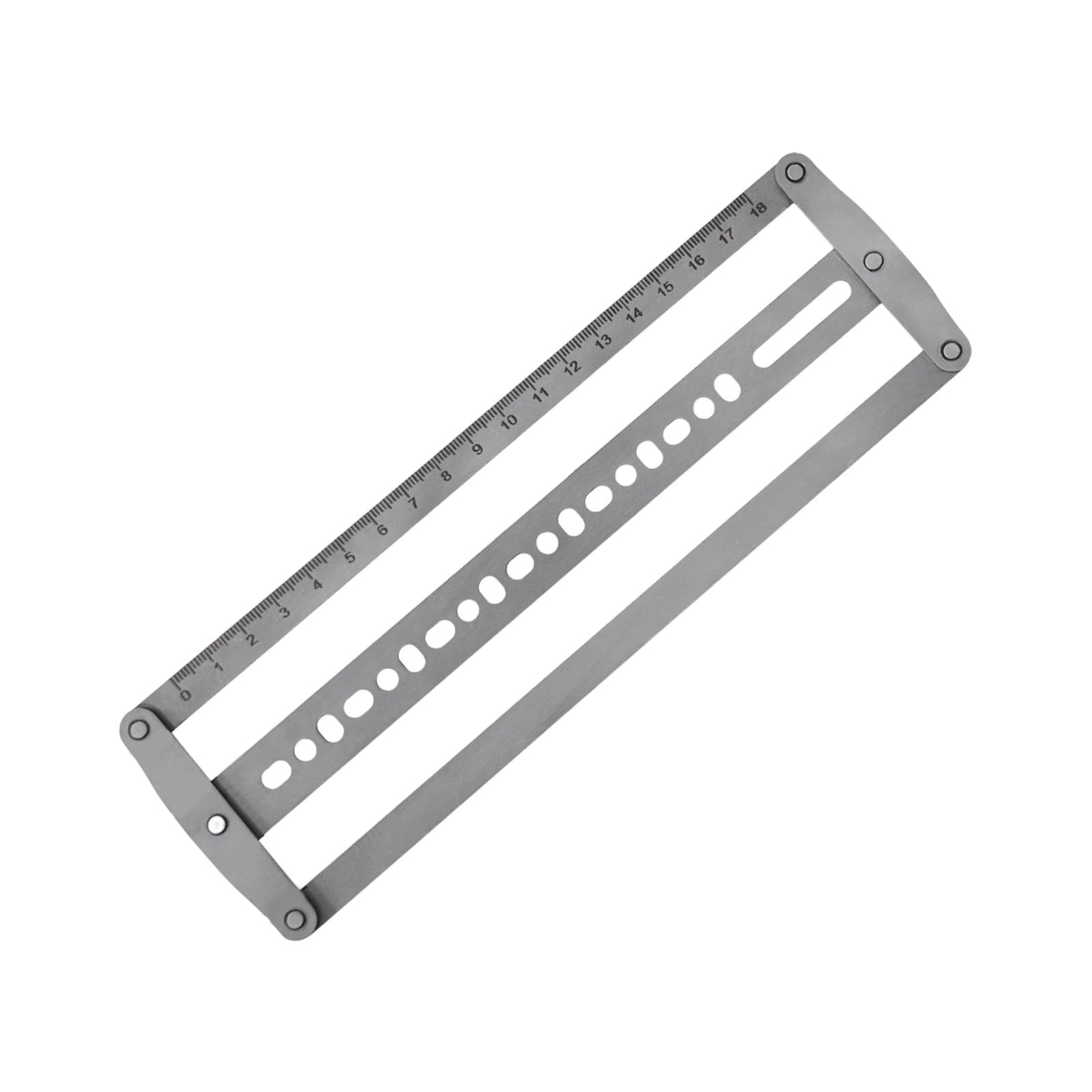 Metal Hole Positioning with Clear for Error Belt Making and Leather Projects Steel Template