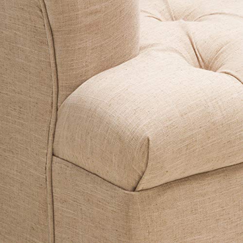 Christopher Knight Home Anastasia Tufted Chair, Beige, 32.25D X 32.25W X 36H In #TOP6