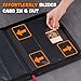 ProCase 2 Pack Trading Card Binder with Side Label; Holds 360 Trading Card with 9 Pockets; Premium Zipper Card Collection binder Album Folder for Sports Cards, TCG, MTG, PKM -Black