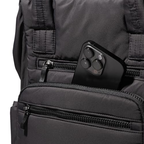 Image of Baggallini Chelsea Laptop Backpack, Black Puff