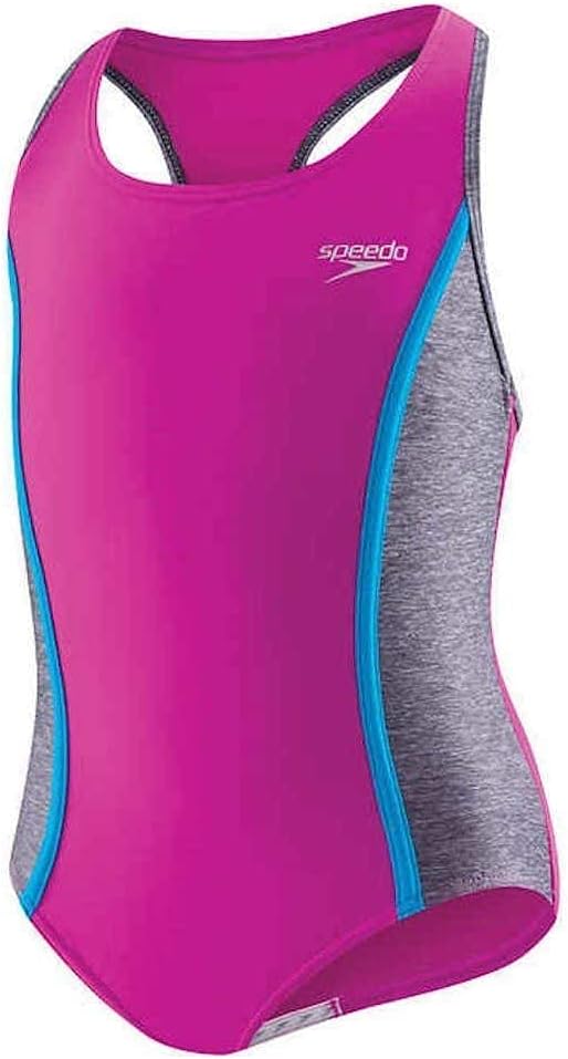 Speedo Big Girls' Solid Infinity Splice One Piece Swimsuit