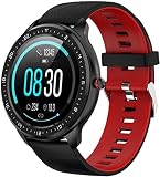 Tipmant Montre Connectée Femme Montre Connecter pour Femme avec Cardiofréquencemètre Podometre Calorie Sommeil Bracelet Connecté Etanche IP68 Montre Connectee Femme Fille Ado Montre Sport Femme