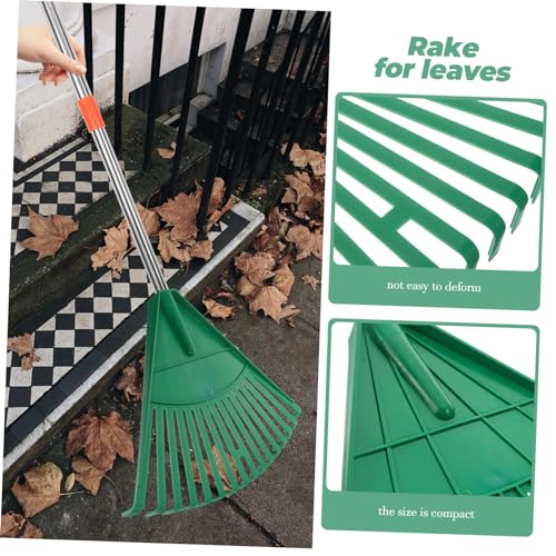 Rastrillo para Césped IMIKEYA Rastrillo para Hojas Verde miniatura 7