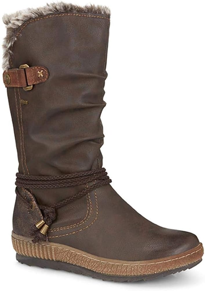 Pavers Relife MidCalf Boots for Women 313 215 Dark Brown Size 5 (38