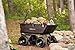 Gorilla Carts GOR1001-COM Heavy-Duty Steel Utility Cart with Removable Sides, 1000-lbs. Capacity, Gray & Heavy-Duty Poly Yard Dump Cart | 2-in-1 Convertible Handle, 1200 lbs Capacity | GOR6PS Model