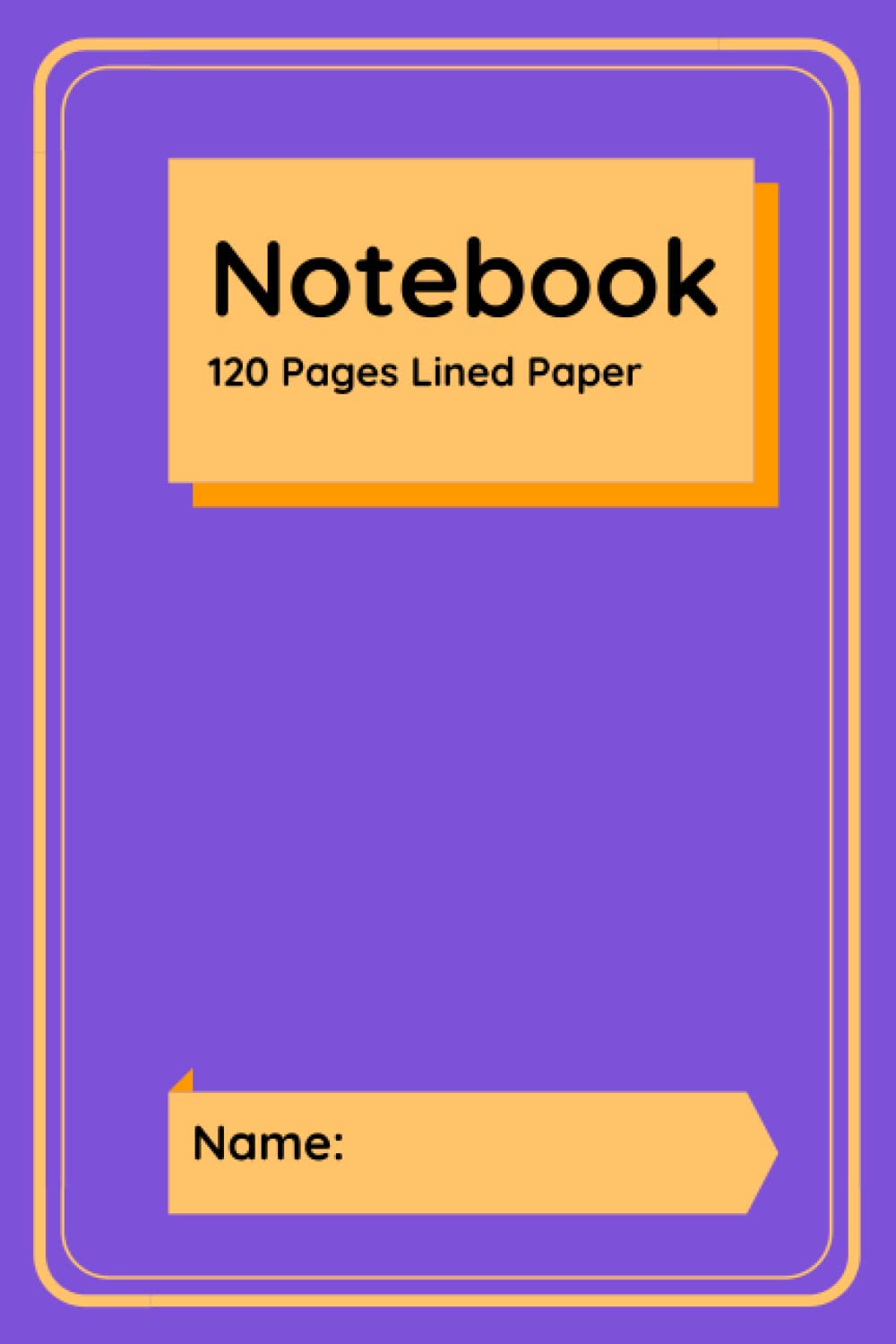Purple Malm Notebook | 120 Pages: Study notebook for students