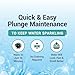 Bio Ouster 3in1 Weekly Cold Plunge Water Treatment - Cleaner, Clarifier, and Softener for Cold Plunge and Ice Bath - Water Stabilizer for Fresh, Crystal Clear Water - Made in USA (32oz)