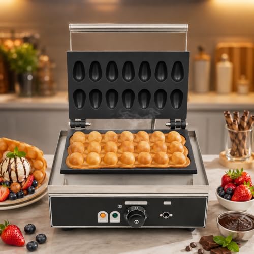 Image of Commercial Waffle Maker Machine, Electric Belgian Waffle Baker, Professional Waffle Machine for Cafe Bakery Restaurant Food Stall (EGG-SHPE-WM) | Electric Belgian Waffle Baker, Professional Waffle Machine, For Cafe Bakery Restaurant Food Stall, EGG-SHPE-WM