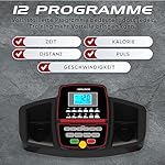 Elektrisches Laufband für Zuhause, faltbar, 10 km/h, 12 km/h, 1 – 2,5 PS, 12 voreingestellte Programme, LCD-Display, 1 – 10 km/h, 1 – 12 km/h, Modell 2023, manuelle Neigung in 3 Stufen… – Bild 3