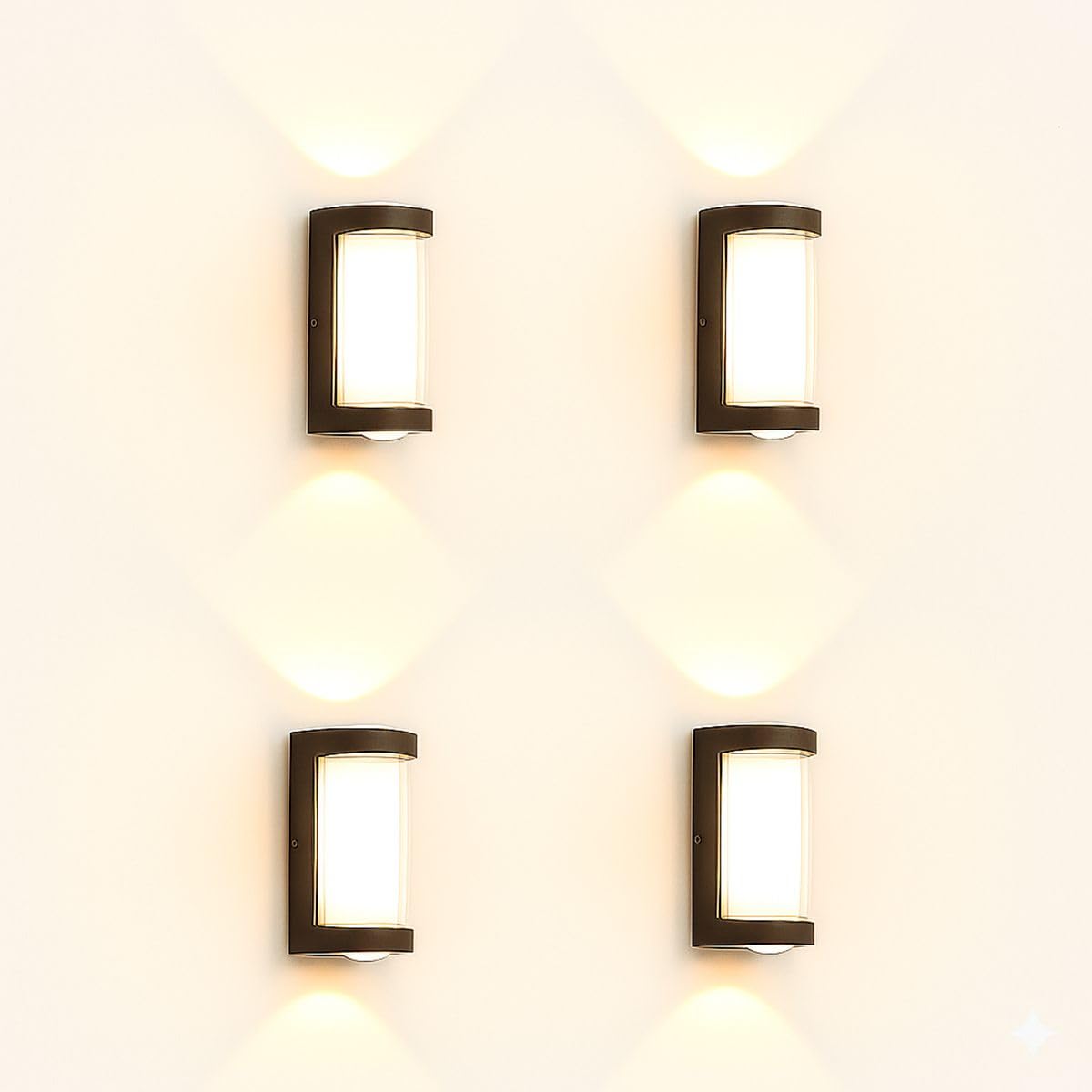 946-1 Post Light Outdoor Lamp UPDOWN Warm White Post Light Outdoor Lamp (Black) Pack of-4-image-22