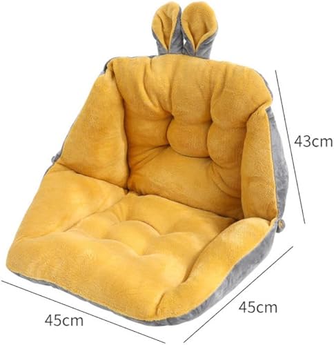 Miniatura 7 de JCAKES Almohada de respaldo para silla de sentarse, almohada gruesa y cómoda, semi-cerrada, cojín de un asiento para silla de oficina, cojín de