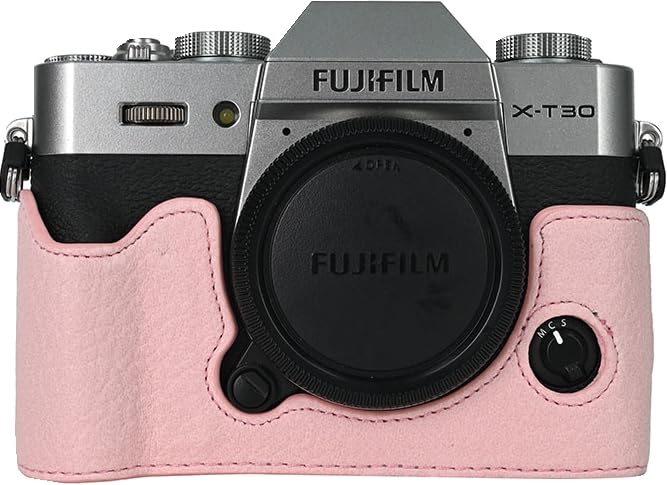 Funda mitad cámara piel PU para Fujifilm X-T30 III miniatura 1