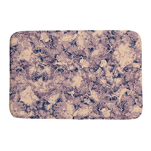 Tapis de bain velours corail lavable en machine à mémoire de forme