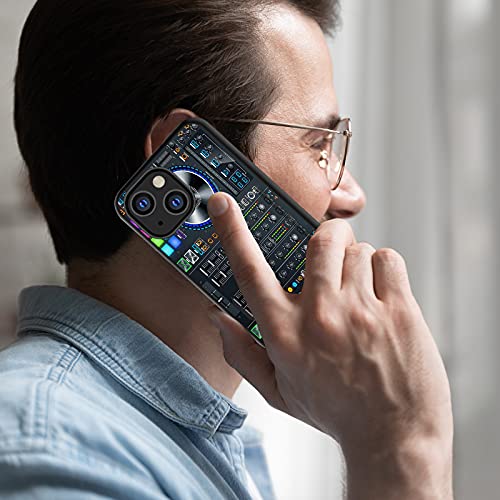 Bfukvou Compatible With Iphone 13 Case,Dj Mixer Deck Controller Dual Layer Smooth Hard Back Cover Wallet Pocket Credit Card Id Protective Case For Iphone 13 6.1" 2021 #TOP4