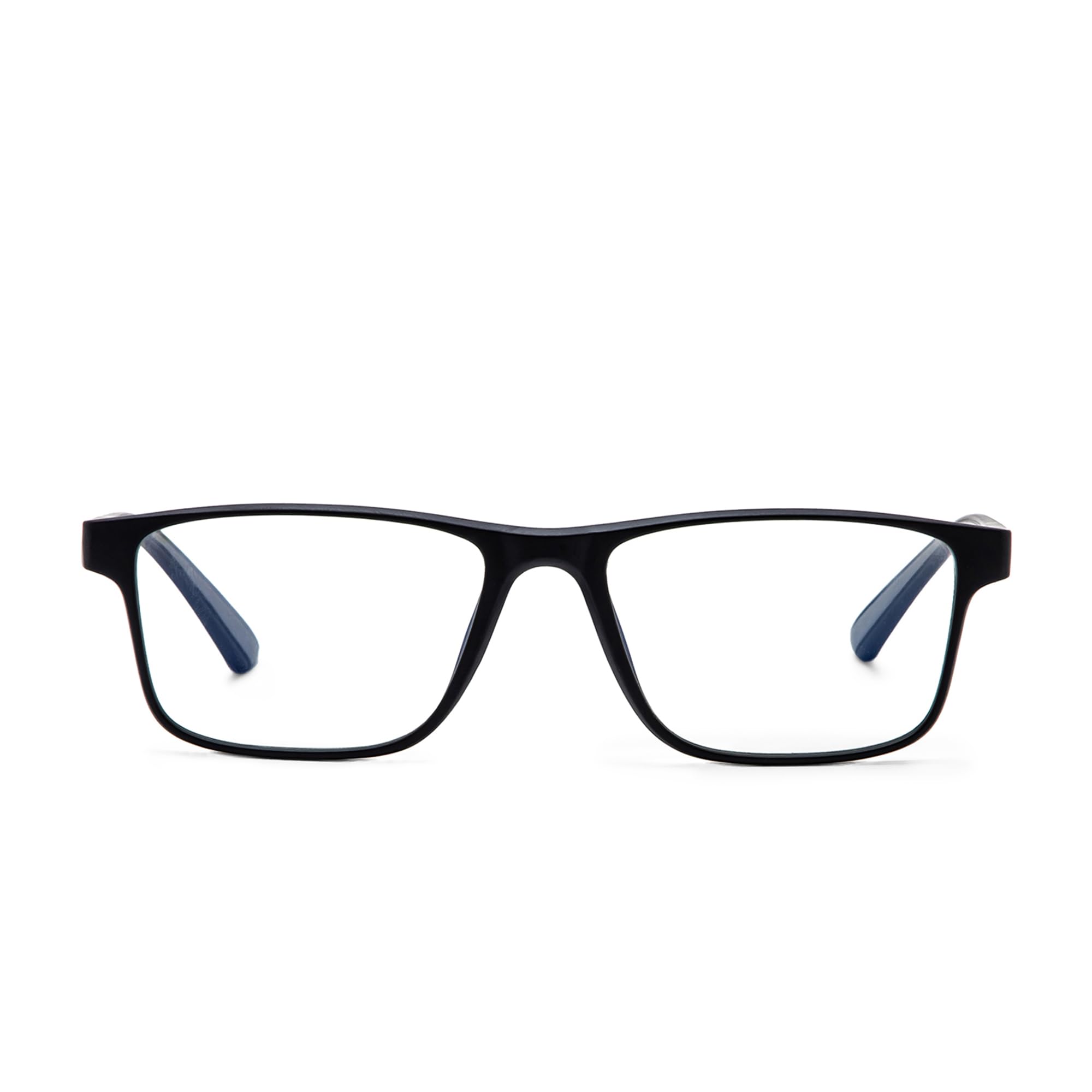 Intellilens | Zero Power Blue Cut Computer Glasses | Anti Glare, Lightweight & Blocks Harmful Rays | UV Protection Specs | For Men & Women | Black & Grey | Square | Medium (B0BDMMPXV8) Amazon Price History, Amazon Price Tracker