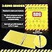 MSDS SDS Binder and Wall Station,Yellow Heavy Duty 3 Inch Material Safety Data Sheet 3 Ring Binder with SDS Wire Rack and Display Sign, Chain,Mounting Hardware,Safety Posters,MSDS Labels