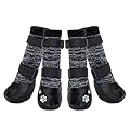 KOOLTAIL Dog Socks Anti-Slip Dog Boots with Straps Traction Control, Paw Protection Sets for Indoor Hardwood Floors & Outdoor, Fits Small Medium Large Dogs