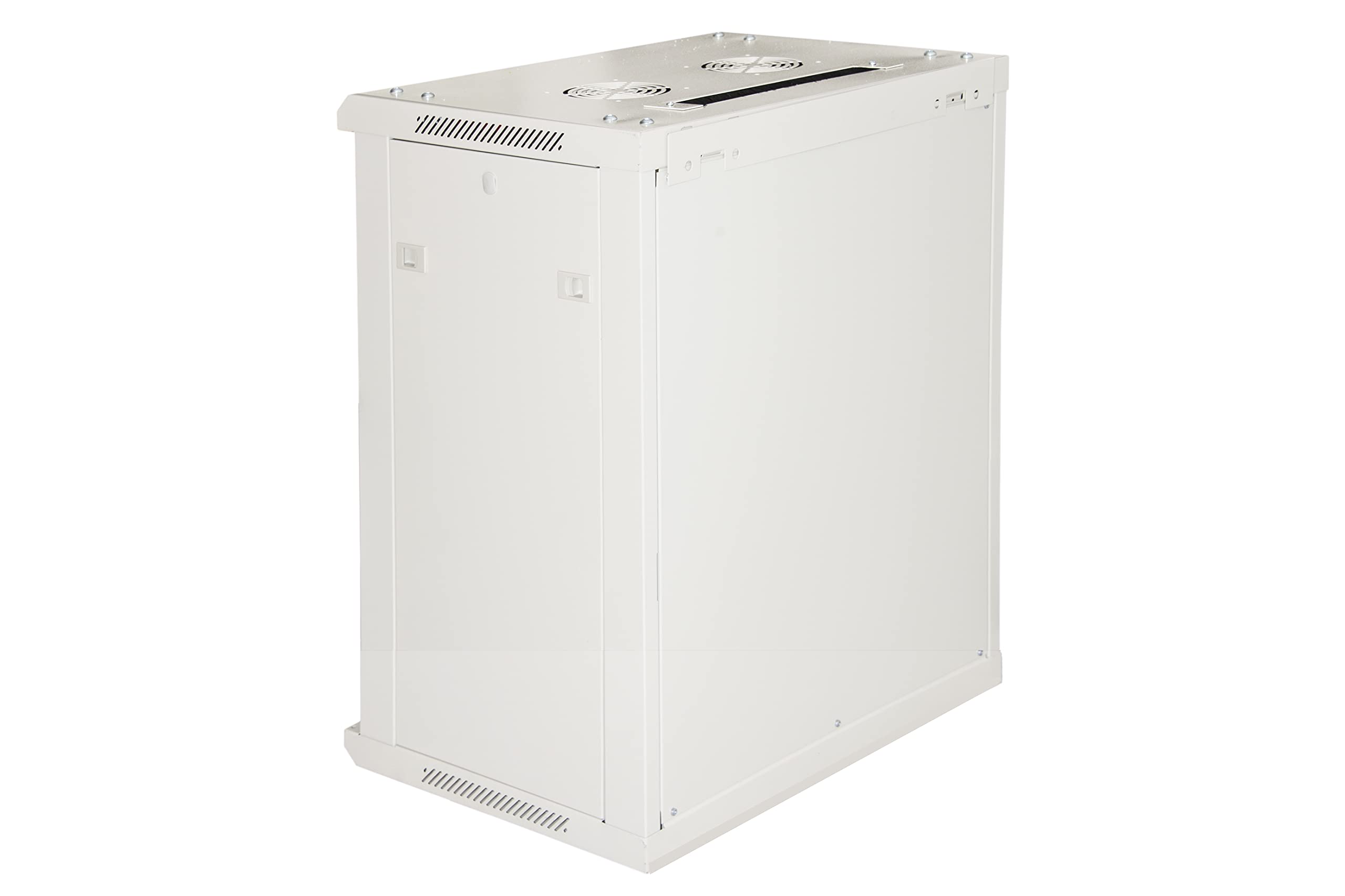 LINK LK1912UGF - Armadio Rack 19" da Muro 12U – 635x600x450 mm, Grigio, Disassemblato, Porta in Vetro, per Server, Switch e Apparecchiature IT