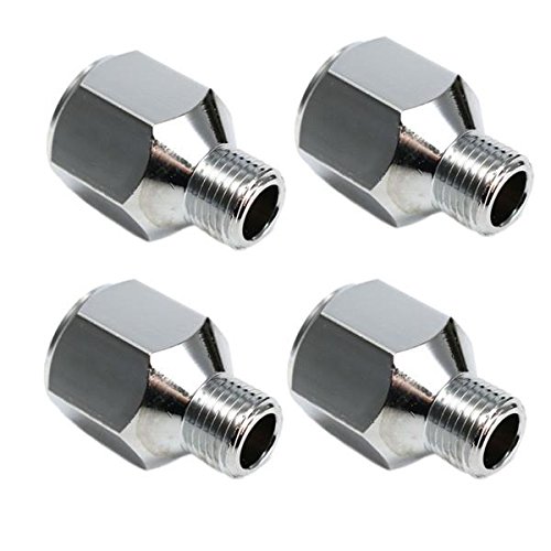 EsportsMJJ 4pcs Airbrush Hose Adaptor Fitting 1/4 Inch BSP Female to 1/8 Inch BSP Male Connector