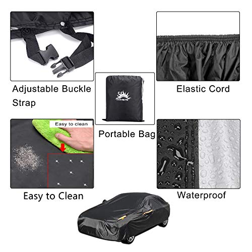 Image of UV Protection Car Cover Windproof Dustproof Scratch Resistant Outdoor Universal Full Car Covers for Sedan S
