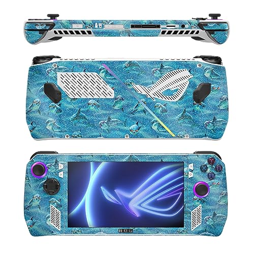 Image of MightySkins Glossy Glitter Skin Compatible with Asus ROG Ally - Dolphin Gang | Protective, Durable High-Gloss Glitter Finish | Easy to Apply