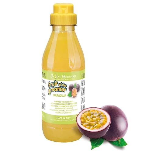 IV San Bernard Champú de Maracuyá para Perros y Gatos - Especial para Pelaje Largo - Línea Fruits - 500 ml