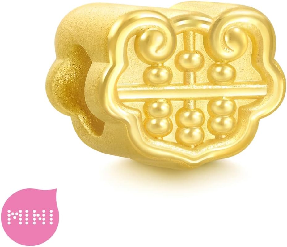 CHOW SANG SANG 999 24K Gold Charme Mini Charm Auspicious Ruyi Abacus Charm Blessing Bracelet for Women 93856C