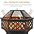 Yaheetech Fire Pit Fire Pits for Outside 24in Hex Shaped Firepit Bowl with Spark Screen & Poker for Patio Backyard Garden Picnic Bonfire Camping