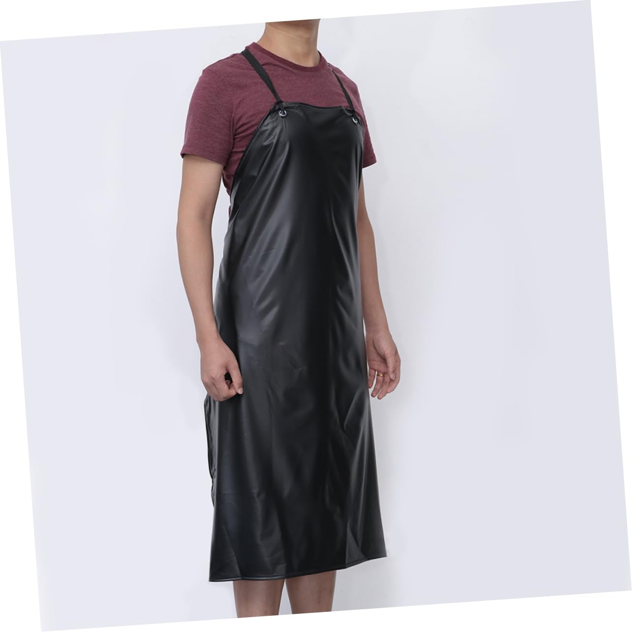 Cabilock 3 Stück Pvc Küchenschürzen Schwarz für Gastronomie