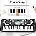 pedkit Teclado Musical, órgano electrónico portátil, Piano Musical de simulación, órgano electrónico...