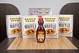 Waffle House Best Waffle mix 12 oz – Pack of 4 with Syrup, Restaurant Style Homemade, Original Sweet Cream waffles mix