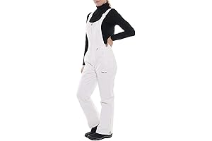 Womens Essential Insulated Bib Overalls: Stay Warm and Dry in Winter Wonderland
