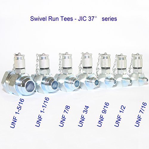 Image of XZT 60U Hydraulic Pressure Test Coupling Kit,Pressure gauges Set,Test Hose,BSPP ORFS JIC Hydraulic Swivel Run tees, Hydraulic Test Tools for Excavator Construction Machinery