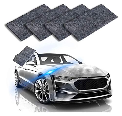 YESSW 4pcs Car Remover Remover Cloth, Nano Paño para Coches Paño de reparación de Pintura, Kit de reparación de Scratch de automóviles para Reparar arañazos Menores y Eliminar la Suciedad Cover