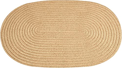 Image of Home Handwoven Jute Door mat, Natural Fibres, Braided Reversible Door mat for Bedroom Living Room Dining Room 2 Piece (13X21 INCH Door MAT)