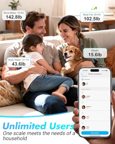 50% Off INSMART Smart Body Weight Scale with Bluetooth & App Sync